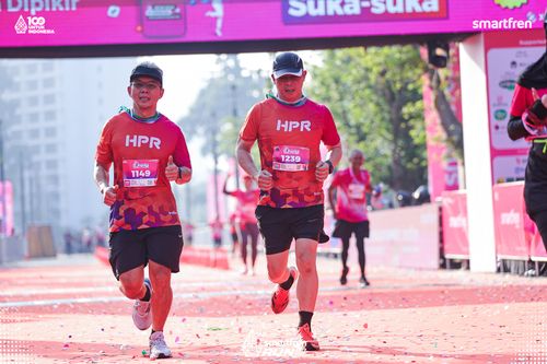 Race photo from Smartfren Run 2025 