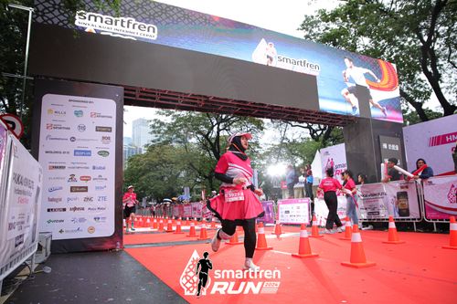 Race photo from Smartfren Run 2024