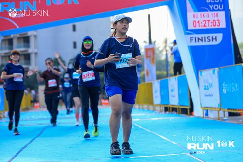 Race photo from Nu Skin Run 10K