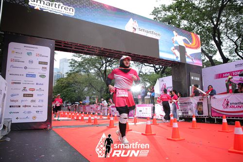 Race photo from Smartfren Run 2024