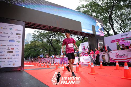 Race photo from Smartfren Run 2024