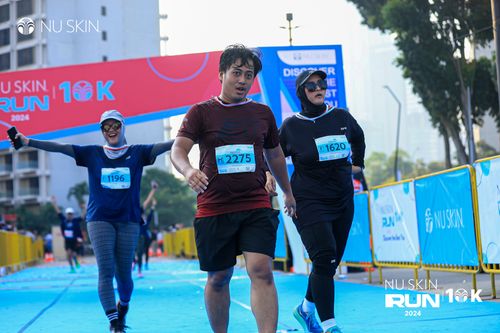 Race photo from Nu Skin Run 10K