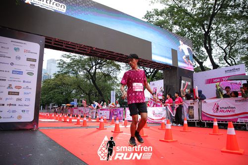 Race photo from Smartfren Run 2024
