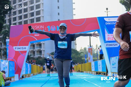 Race photo from Nu Skin Run 10K