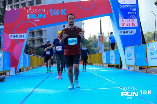 Race photo from Nu Skin Run 10K