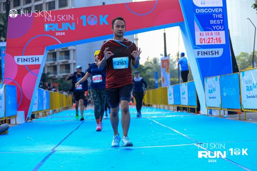 Race photo from Nu Skin Run 10K