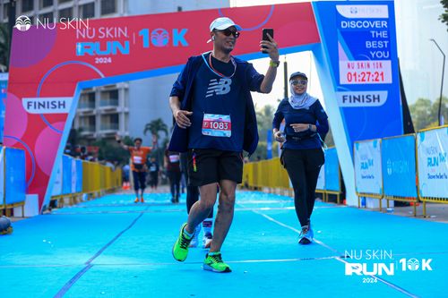 Race photo from Nu Skin Run 10K