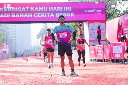Race photo from Smartfren Run 2025 