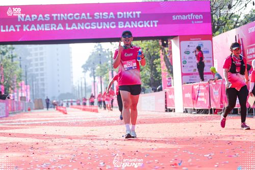 Race photo from Smartfren Run 2025 