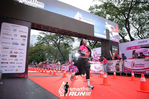 Race photo from Smartfren Run 2024