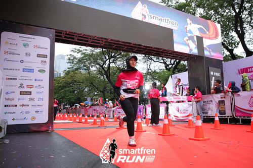 Race photo from Smartfren Run 2024