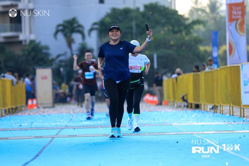Race photo from Nu Skin Run 10K