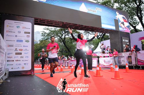 Race photo from Smartfren Run 2024