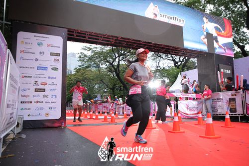 Race photo from Smartfren Run 2024