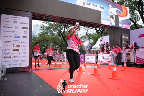 Race photo from Smartfren Run 2024