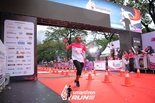 Race photo from Smartfren Run 2024