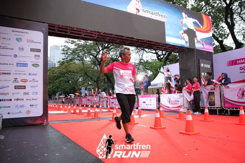 Race photo from Smartfren Run 2024