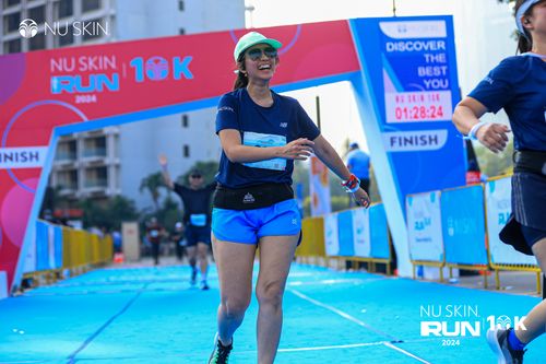 Race photo from Nu Skin Run 10K
