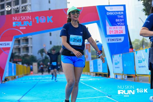 Race photo from Nu Skin Run 10K