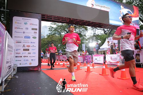 Race photo from Smartfren Run 2024