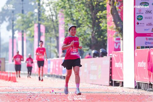 Race photo from Smartfren Run 2025 