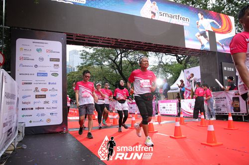 Race photo from Smartfren Run 2024