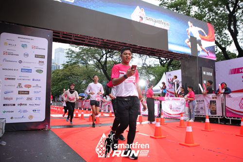 Race photo from Smartfren Run 2024