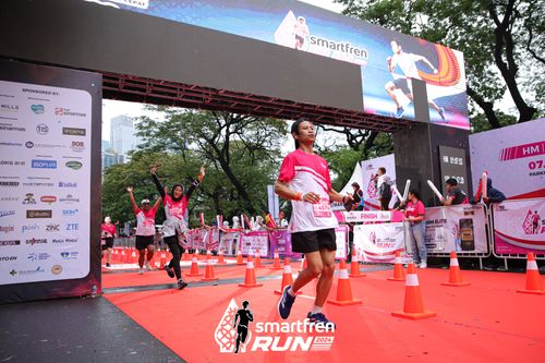 Race photo from Smartfren Run 2024