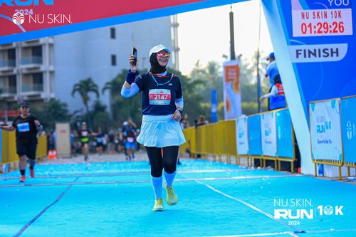 Race photo from Nu Skin Run 10K