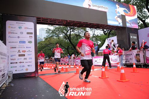 Race photo from Smartfren Run 2024