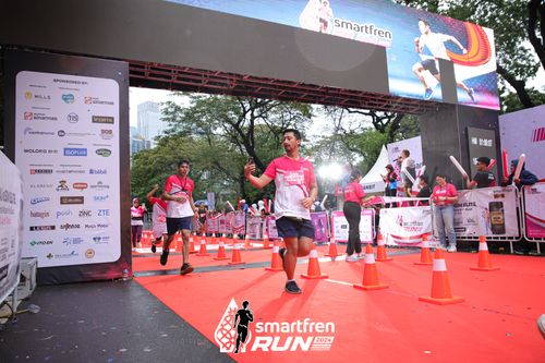 Race photo from Smartfren Run 2024