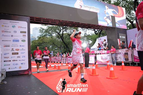 Race photo from Smartfren Run 2024