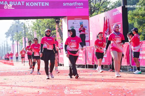 Race photo from Smartfren Run 2025 