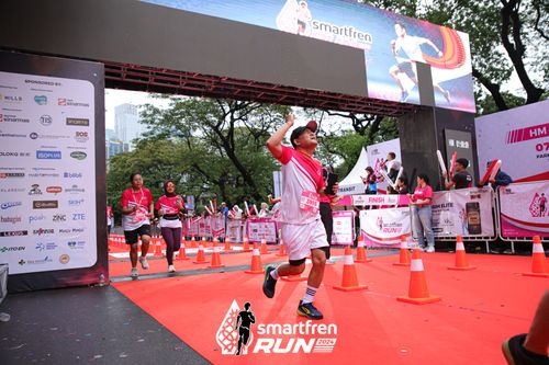Race photo from Smartfren Run 2024