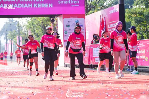 Race photo from Smartfren Run 2025 
