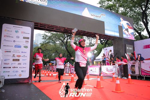 Race photo from Smartfren Run 2024