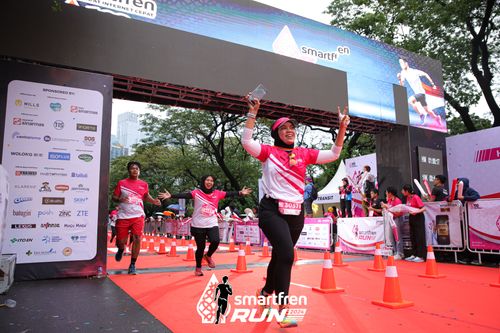 Race photo from Smartfren Run 2024