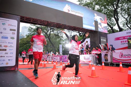 Race photo from Smartfren Run 2024