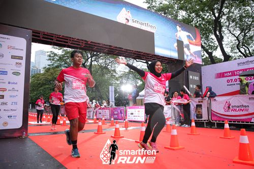 Race photo from Smartfren Run 2024