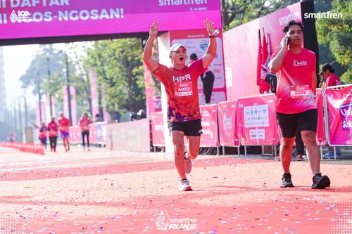 Race photo from Smartfren Run 2025 
