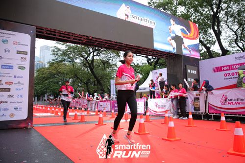Race photo from Smartfren Run 2024