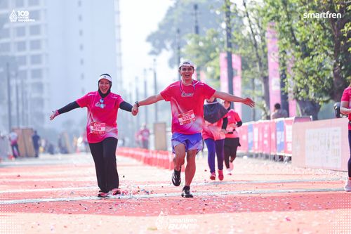 Race photo from Smartfren Run 2025 