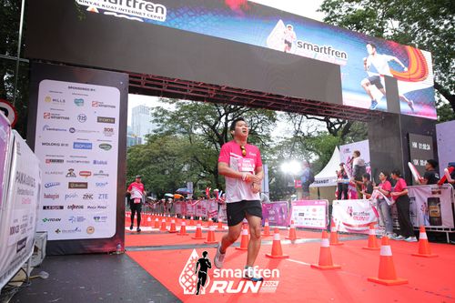 Race photo from Smartfren Run 2024