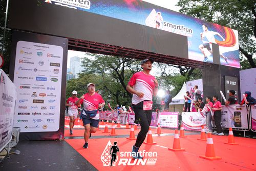 Race photo from Smartfren Run 2024
