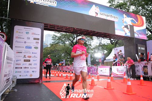 Race photo from Smartfren Run 2024