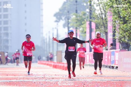 Race photo from Smartfren Run 2025 