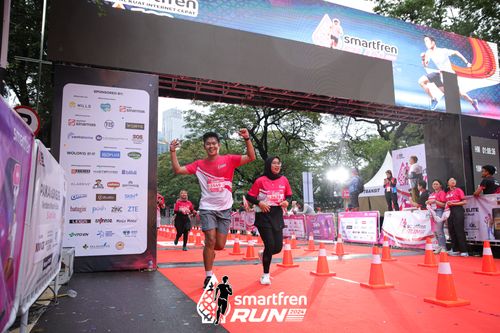 Race photo from Smartfren Run 2024