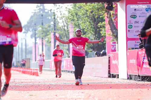 Race photo from Smartfren Run 2025 