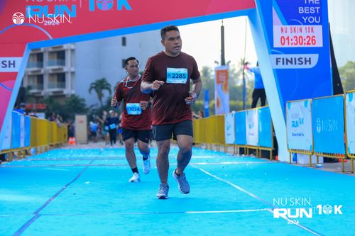 Race photo from Nu Skin Run 10K