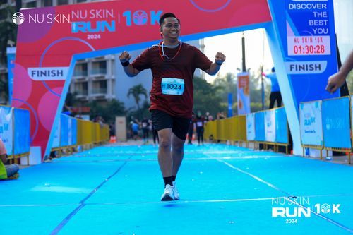 Race photo from Nu Skin Run 10K